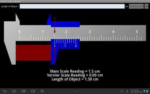 Vernier Caliper Simulator screenshot 2