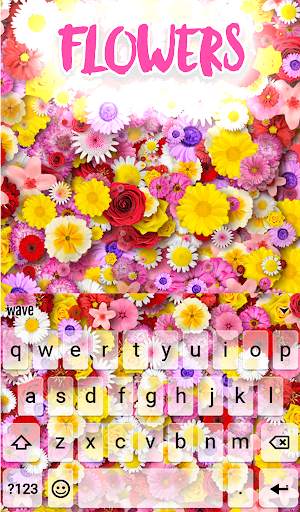 Flowers Animated Keyboard   Live Wallpaper screenshot 2