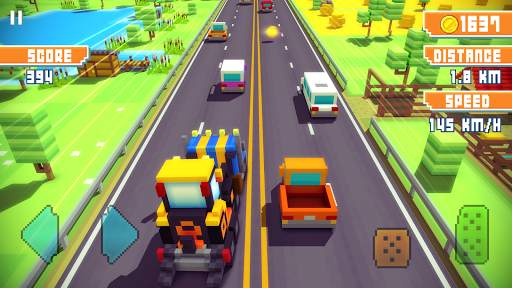 Blocky Highway: Traffic Racing screenshot 4
