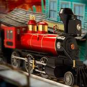 Wooden Toy Train Racing: Railway Simulator Game logo