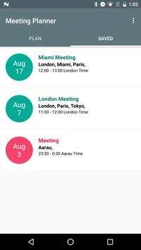 Meeting Planner 3 تصوير الشاشة