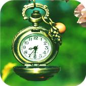 Clock ticking. Live wallpaper icon