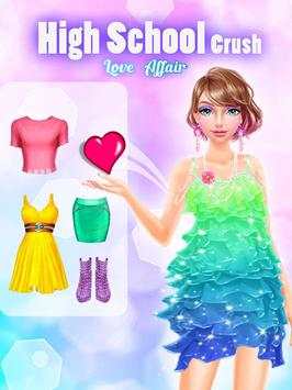 High School Love Crush - Girl Dressup and Makeup screenshot 2