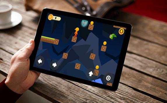 Red Fire Stickman Run screenshot 4