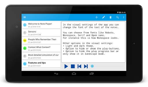 Note Text Player (Read aloud) screenshot 8