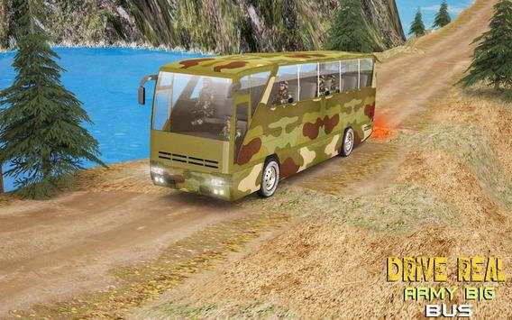 Army Camouflage Bus Driving 3D 2018 screenshot 5