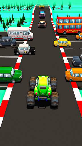 Traffic Run Car Race Crossy Roads Games screenshot 2