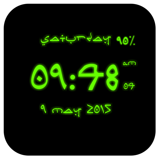 Arabic Digital Clock Live Wallpaper icon