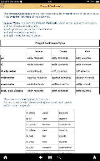 Spanish Grammar for English Speakers Lite screenshot 11