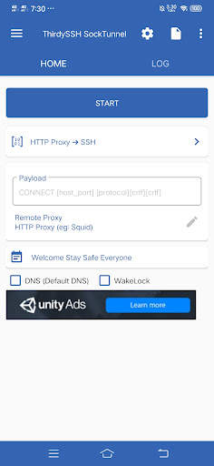 ThirdySSH Sock Tunnel VPN screenshot 1