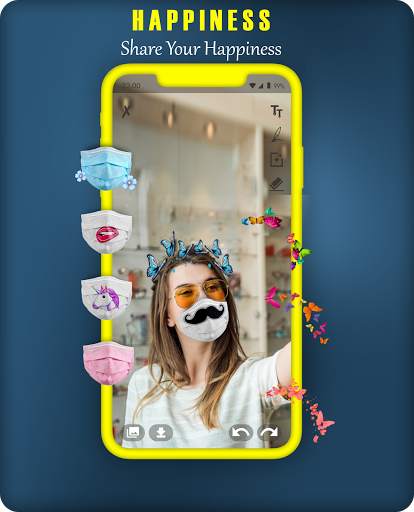 Camera Face Selfi Crown-Stickers Snapchat Editor screenshot 4