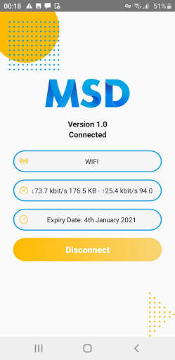 MSD VPN screenshot 2