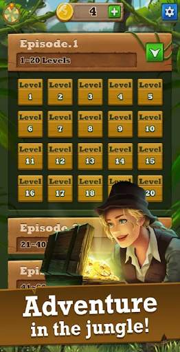 Jungle Gem Blast Magic Puzzle Game screenshot 11