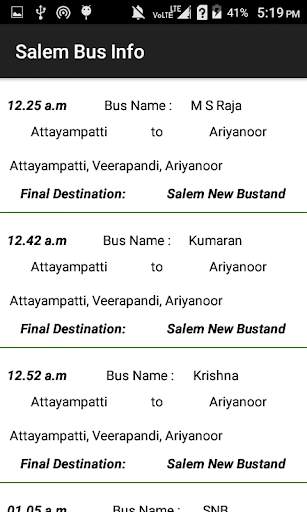 Salem Bus Info screenshot 5