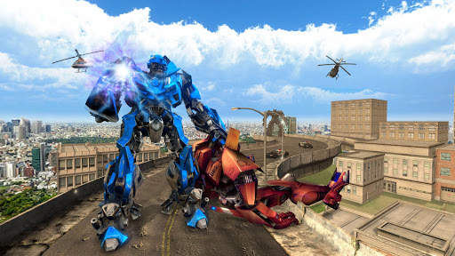 US Police Cop Car Robot Transformation Police Game screenshot 3