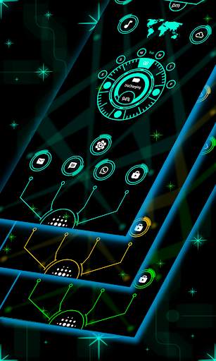 Futuristic Launcher 2020 - nextgen theme screenshot 2