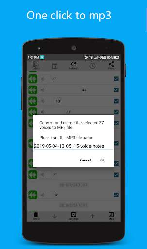 Convert Merge Opus Voice Note to Mp3 for WhatsApp screenshot 2