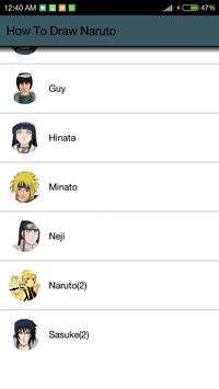 How To Draw Naruto Characters screenshot 1