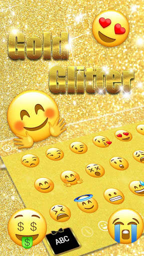 Keyboard Glitter Emas screenshot 3