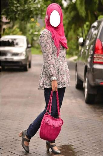 Hijab Jeans Style Photo Editor 1 تصوير الشاشة