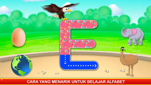 melacak dan mempelajari huruf - tulisan abc screenshot 1