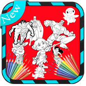coloriage des bandes dessinées icon