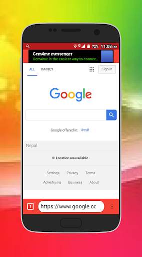 Blue Web Browser screenshot 2