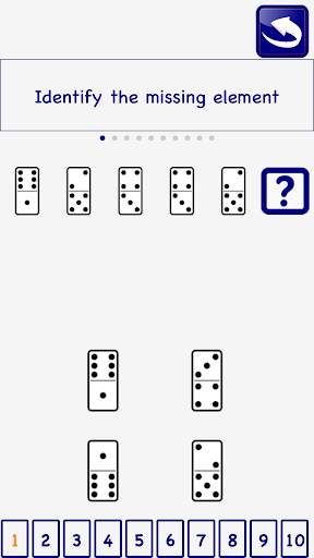Domino psychotechnical Test Brain training FREE screenshot 3
