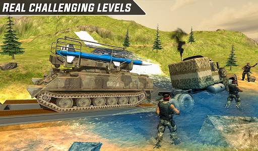 Army Truck Tank Transport-Impossible Mission Drive screenshot 5