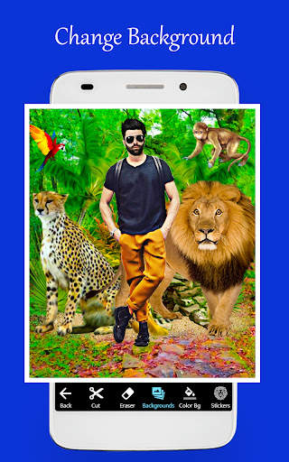 Wild animal photo editor frame screenshot 3