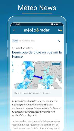 Météo & Radar - pluie et vent screenshot 8
