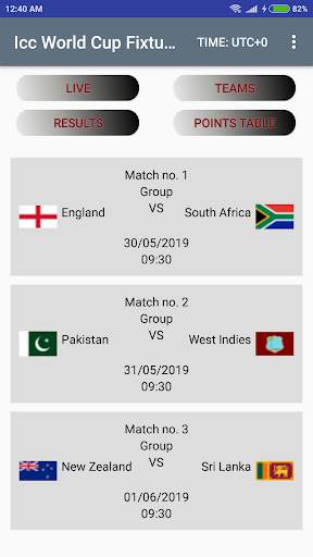 Cricket World Cup 2019 screenshot 1