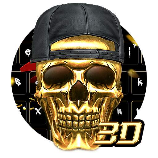 3D Hip-Hop Skull Keyboard 10001001