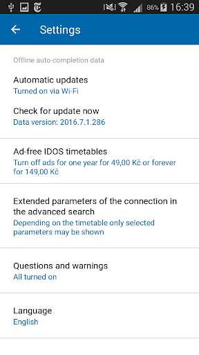 Czech Public Transport IDOS screenshot 8