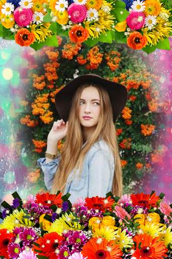 Garden Photo Frames Beautiful Flowers 6 تصوير الشاشة