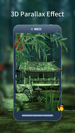 3D Bamboo House Live Wallpaper screenshot 1