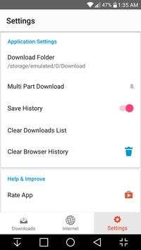 Browser And Video Downloader‏ screenshot 2