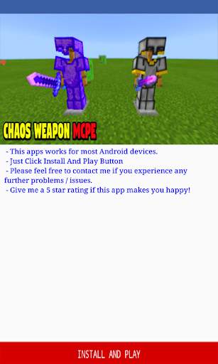 Chaos Weapon for Minecraft PE screenshot 3