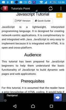 JavaScript Tutorials screenshot 1