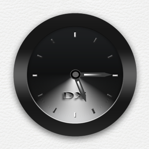 Black Clock Widget icon