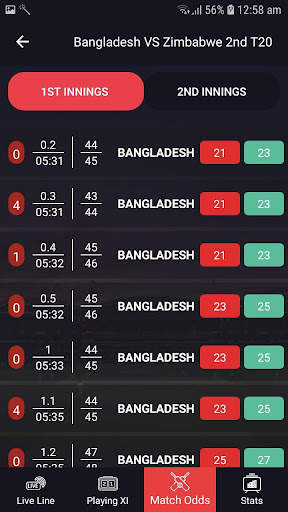 Cricstar - Cricket Live Line- Live Cricket Score screenshot 4