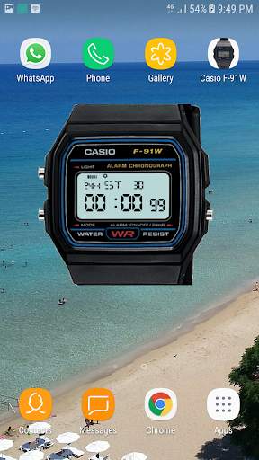 Casio F-91W Watch Widget screenshot 3