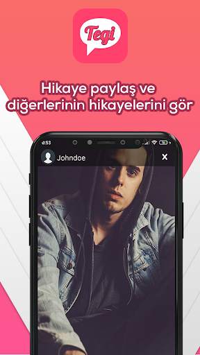 Tegi - Yeni İnsanlarla Tanış ve Mesajlaş screenshot 3