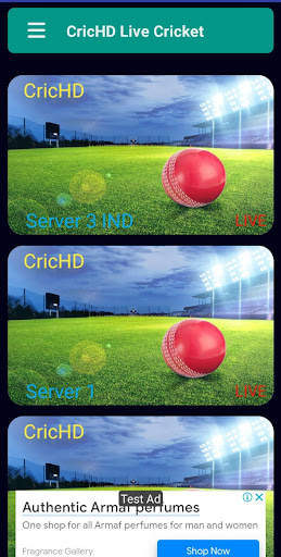 CricHD - Live Cricket Stream screenshot 2