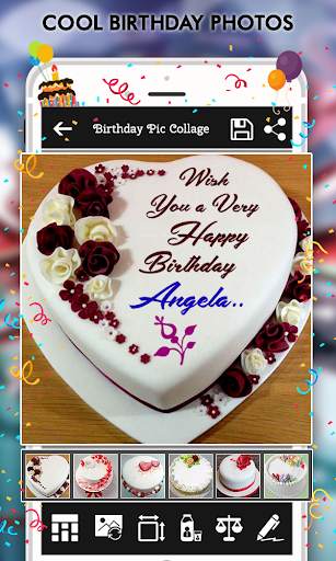 Happy Birthday : Cake, Status, Card & Photo Frame स्क्रीनशॉट 5