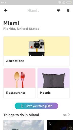 Miami Travel Guide in English with map screenshot 1