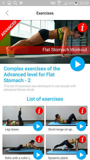 Flat Stomach Workout - Exercises for Ab and Belly screenshot 2