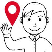 Hello I'm here Share location Compartir ubicación