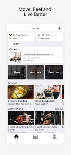 Gymaholic: Fitness & Workouts screenshot 1