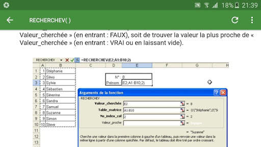 Cours fonctions Excel screenshot 11
